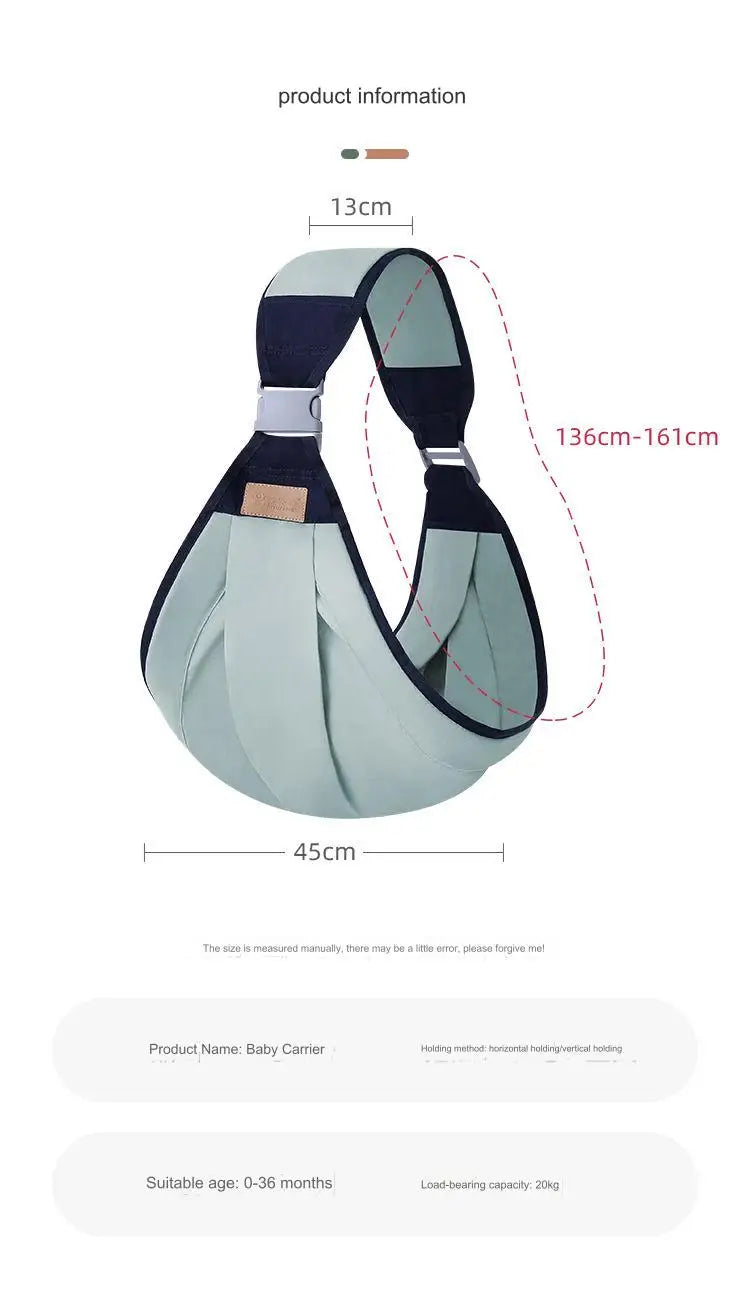 Child Carrier Wrap Multifunctional Baby Carrier Ring Sling for Baby Toddler Carrier Accessories Easy Carrying Artifact Ergonomic